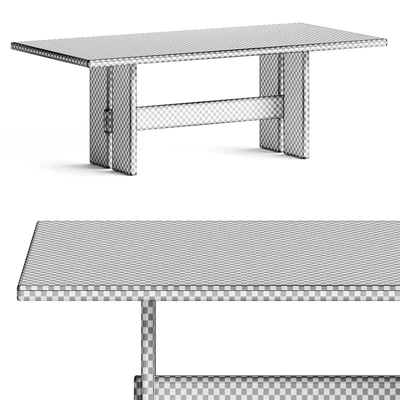 CB2 Falls Travertine Dining Table — Ver 3