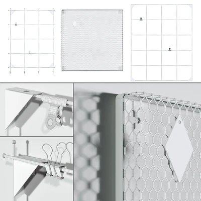 IKEA - решетки для записей и фотографий на стену (3шт.) — Вид 4