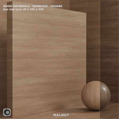 Wood / walnut material (seamless) - set 76 — Ver 1