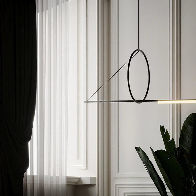Cercle Et Trait Linear Suspension By CVL Luminaires — Скачать