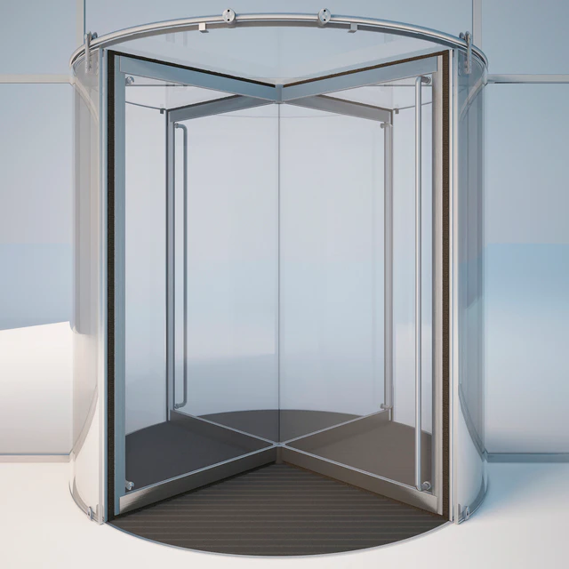 Revolving door Dorma KTV atrium — Descargar