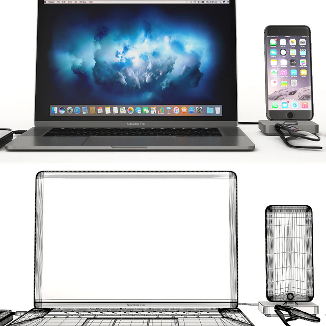 Workplace Space Gray MacBook — Скачать