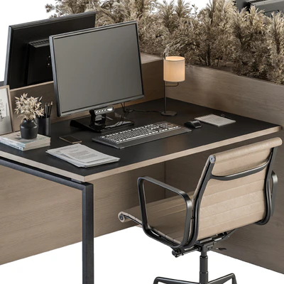 Office Furniture - employee Set 20 — Вид 4