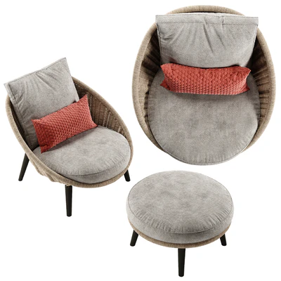 Minotti Lido Cord armchair — Ver 7