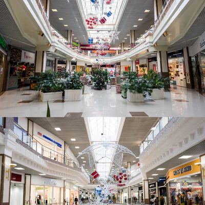Panoramas of the shopping center Red Square, Krasnodar. 6 photos — Ver 2