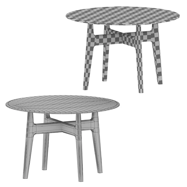 Tate 48 "Round Dining Table with Glass Top and Sand Base (Crate and Barrel) — Descargar