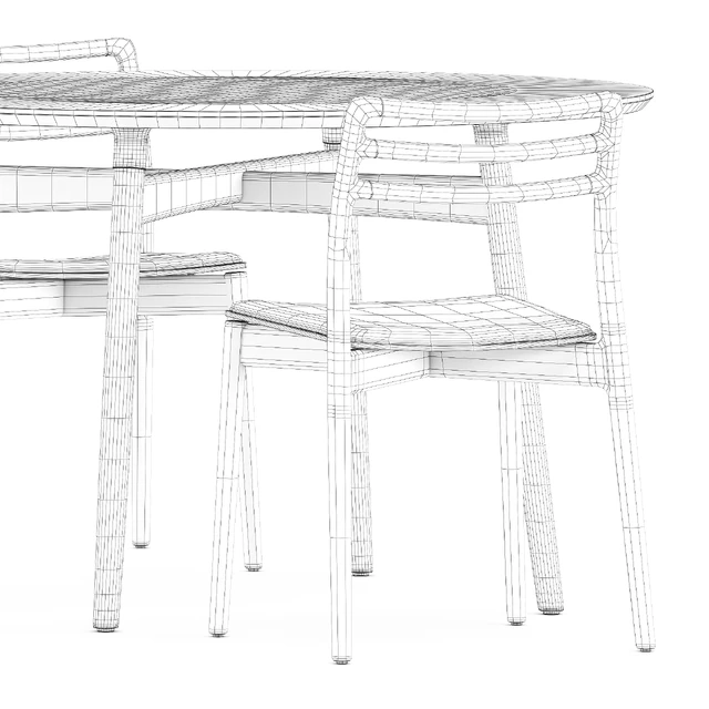 Cabin chair by Vipp and BA103 round table by Carl Hansen and Son — Скачать