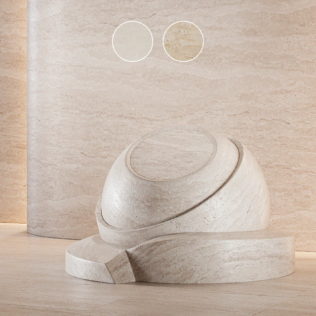 Travertine stone set (seamless) | 02 — Скачать