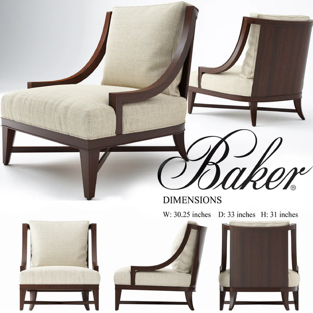 Nob Hill lounge chair, baker chair — Descargar