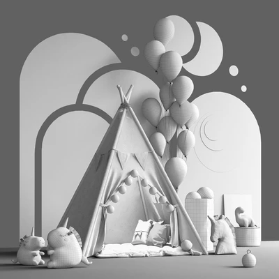 Toys , decor and furniture for nursery 135 — Ver 6