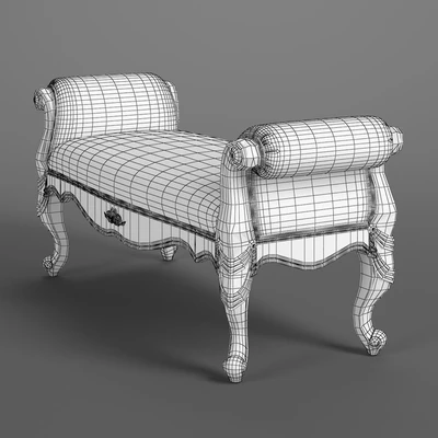 230 1 Carpenter Bed bench 1430x518x645 — Вид 4