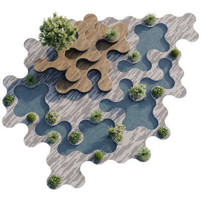 Town Square and Outdoor Plants 6 — Вид 6
