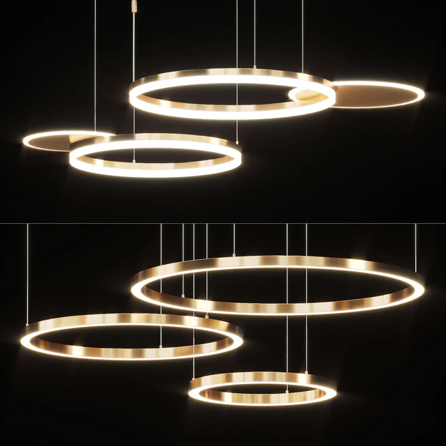 Series of LED ring light combinations — Скачать