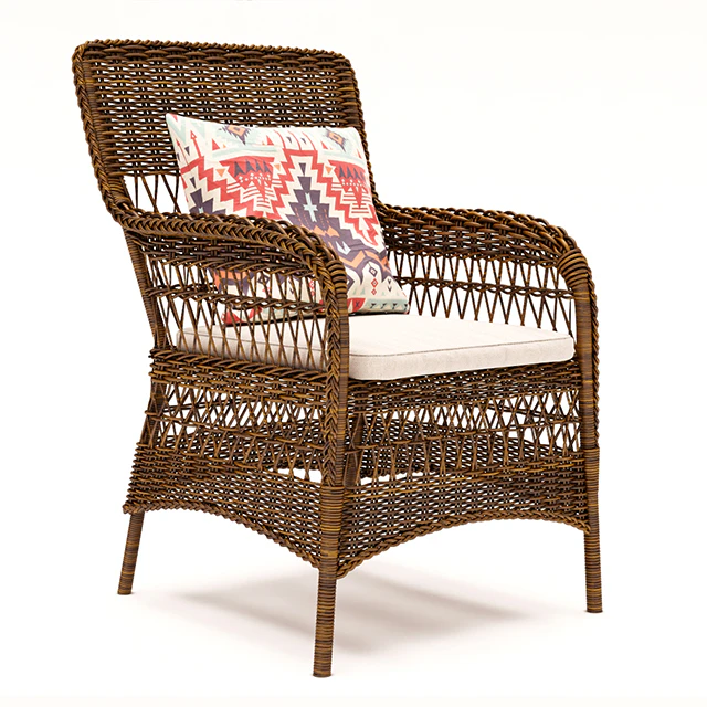 Marie wicker chair and Grace dining table — Descargar