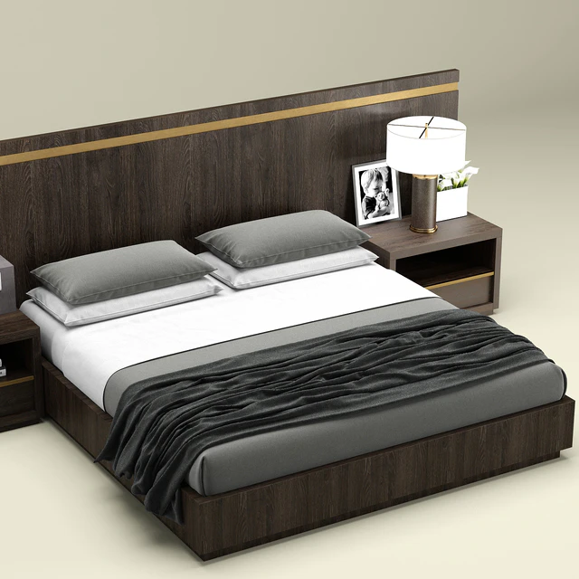 RH Modern Bezier bed — Скачать