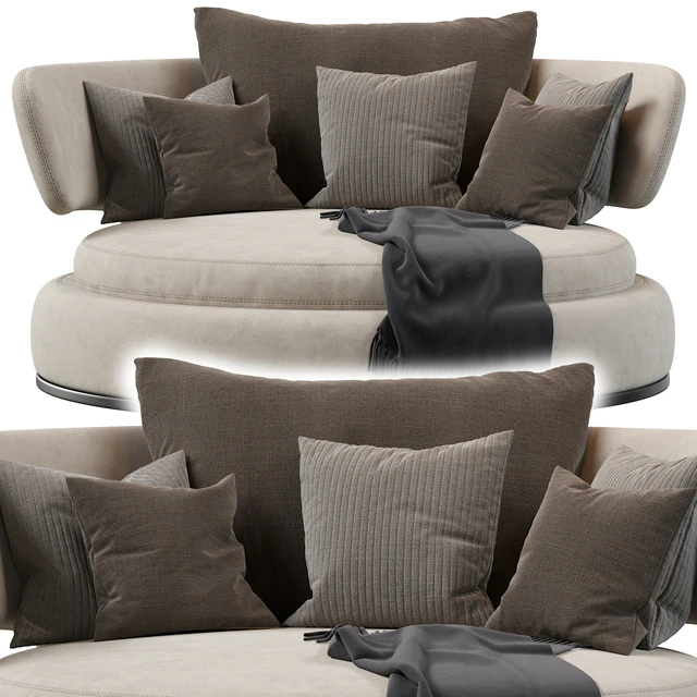 Amoenus Soft Maxalto Swivel Sofa — Descargar