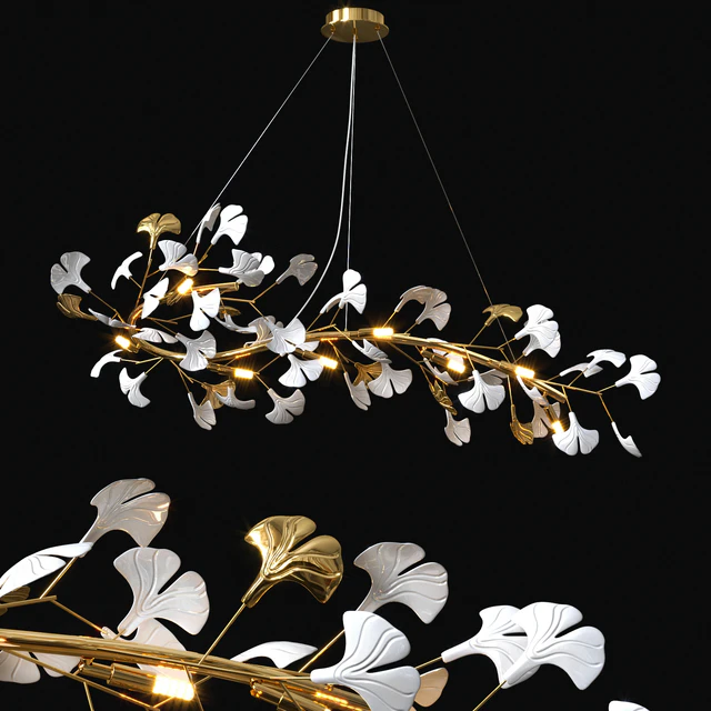 Nordic Ginkgo Leaf Pendant — Descargar