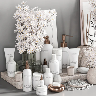 Bathroom Accessories with Plant A — Ver 7
