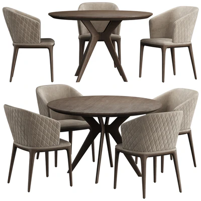LOUISE Chair Clark Table — Ver 1