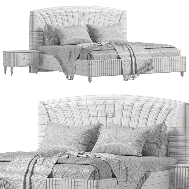 Mercan Luxury Bed By Evgor luxury — Скачать