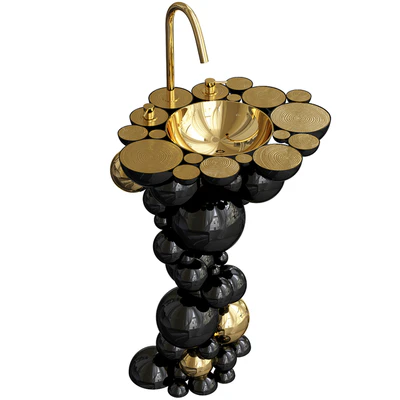 Luxury Free Standing Washbasin Newton — View 4