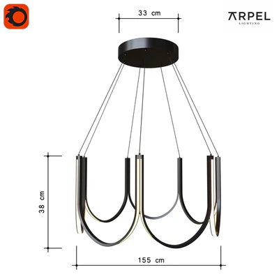 Chandelier pendant ARPEL Lighting U7 — Ver 1