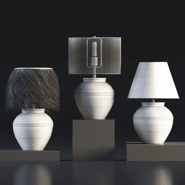 Table lamp-set 01 — Скачать