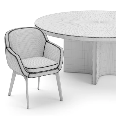 Minotti Belt chair and Marvin table — Вид 6