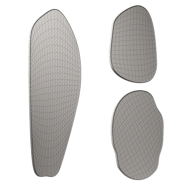 Rose Brassy Silva mirrors by Ethnikliving. Wavy curved organic mirror set. — Скачать