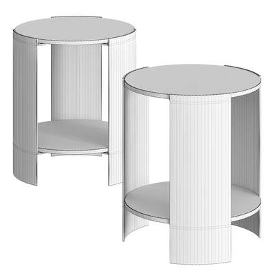 CB2 Beret Marble 2-Tier Side Table — Вид 2