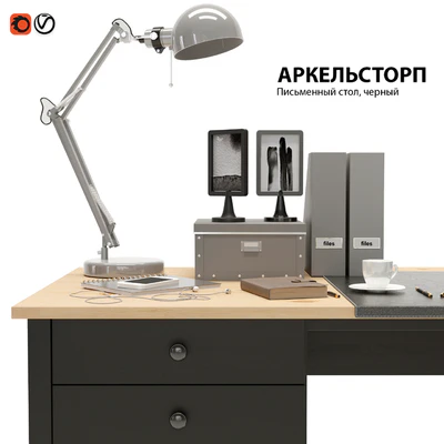 Офисный Рабочий стол ИКЕА АРКЕЛЬСТОРП — Вид 3