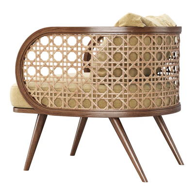 Victoria wooden rattan chair PS80 / Ресторанное кресло из ротанга — Вид 6