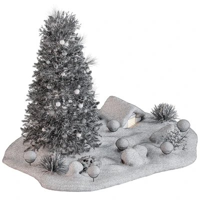 Outdoor Christmas Tree and Decoration 55 — Ver 5