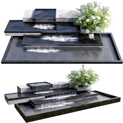 WATERFALL FOUNTAIN CASCADE NO16 — descargar