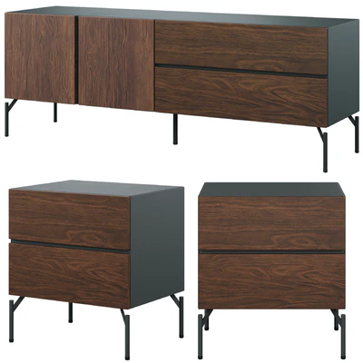 Bedside table and TV unit Fango by Cosmo — Ver 1