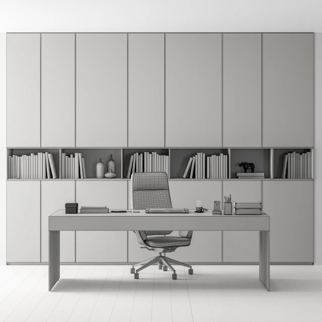 Office Furniture Boss Desk - Manager Set Table 40 — Descargar