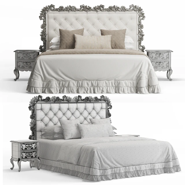 Italian Carved Bed — Descargar