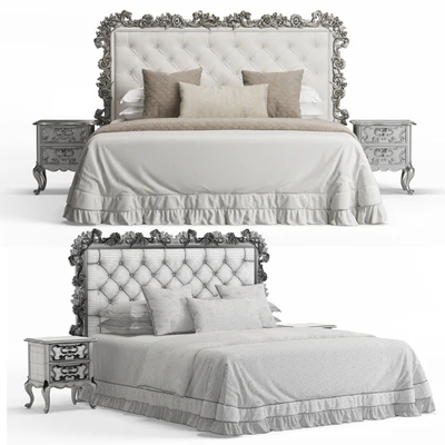 Italian Carved Bed — Ver 3