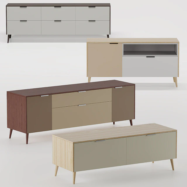 SD TV stand SK Design Olson Wood 1 — Download