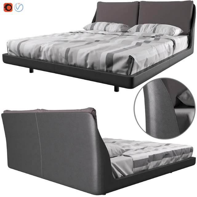 Makura Bed By Piero Lissoni — Скачать