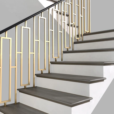 Modern staircase in Art Deco style. — Ver 7
