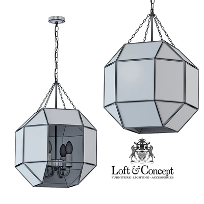 Pendant Light Glass & Metal Cage Pendant Gold 4 — Ver 3