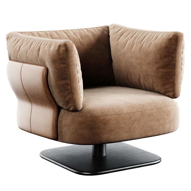 Saki Armchair By Minotti — Скачать