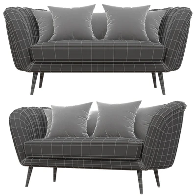 Deals on Alexandrea Velvet Flared Arm Loveseat — Ver 7