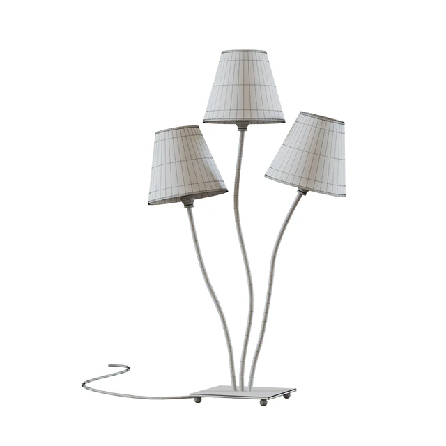 Table lamp Flexible, Flexible collection 40 * 67 * 16, Steel, Cotton, Black, Brown, White — Descargar