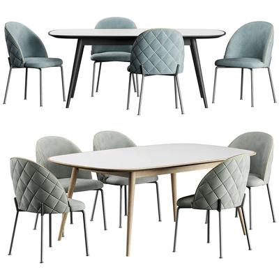 HER 042 G Dijon table Dijon Chair — Ver 1