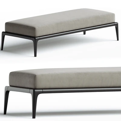 Poliform PARK Upholstered fabric bench — Ver 1