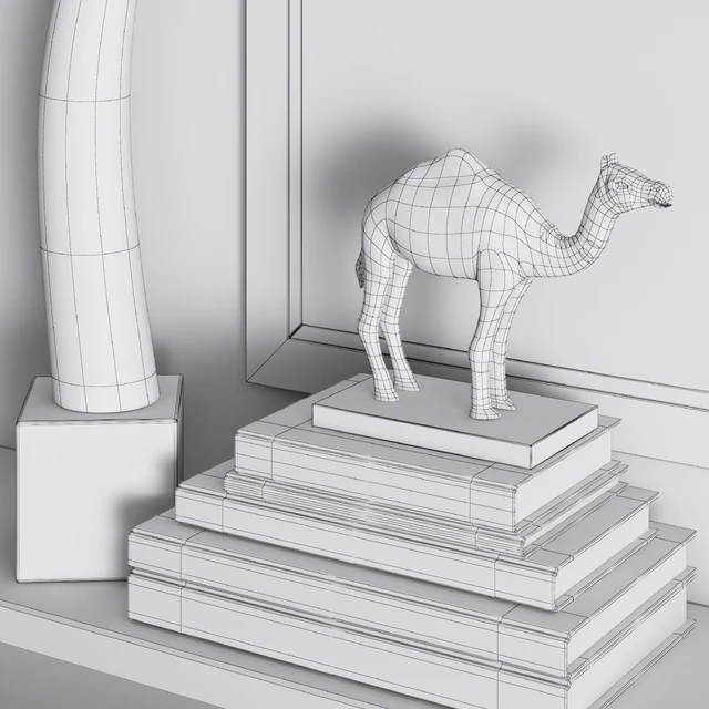 William Sonoma - Yak Horn On Black Stand — Download