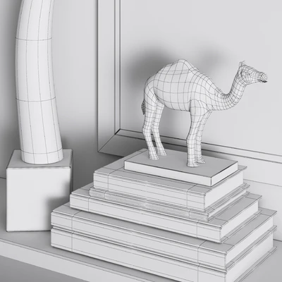 William Sonoma - Yak Horn On Black Stand — View 3