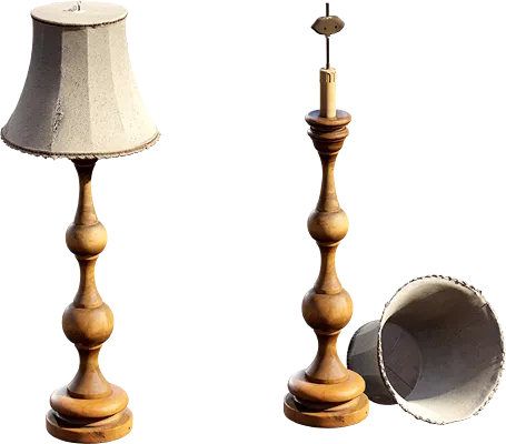 wooden floor lamp 001 — Скачать